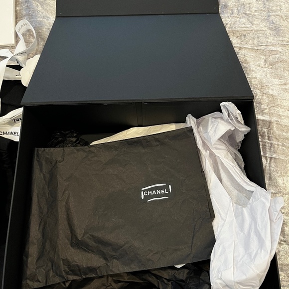 Chanel Classic Medium Flap Back Handbag in Black - Picture 8 of 15